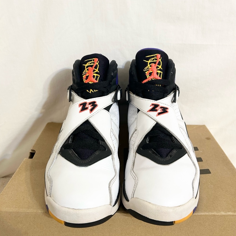 Jordan Retro 8 Three Peat size 8 305381-142 2015 PRE-OWNED - Picture 8 of 10